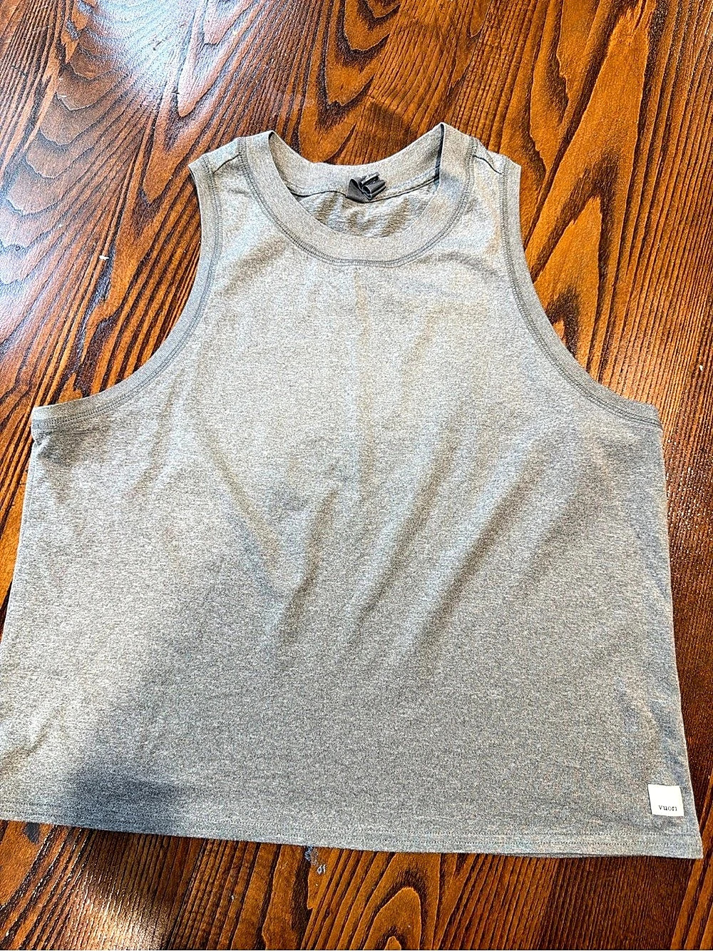 Vuori Energy Top Heather Grey Performance Tank Size S VW123